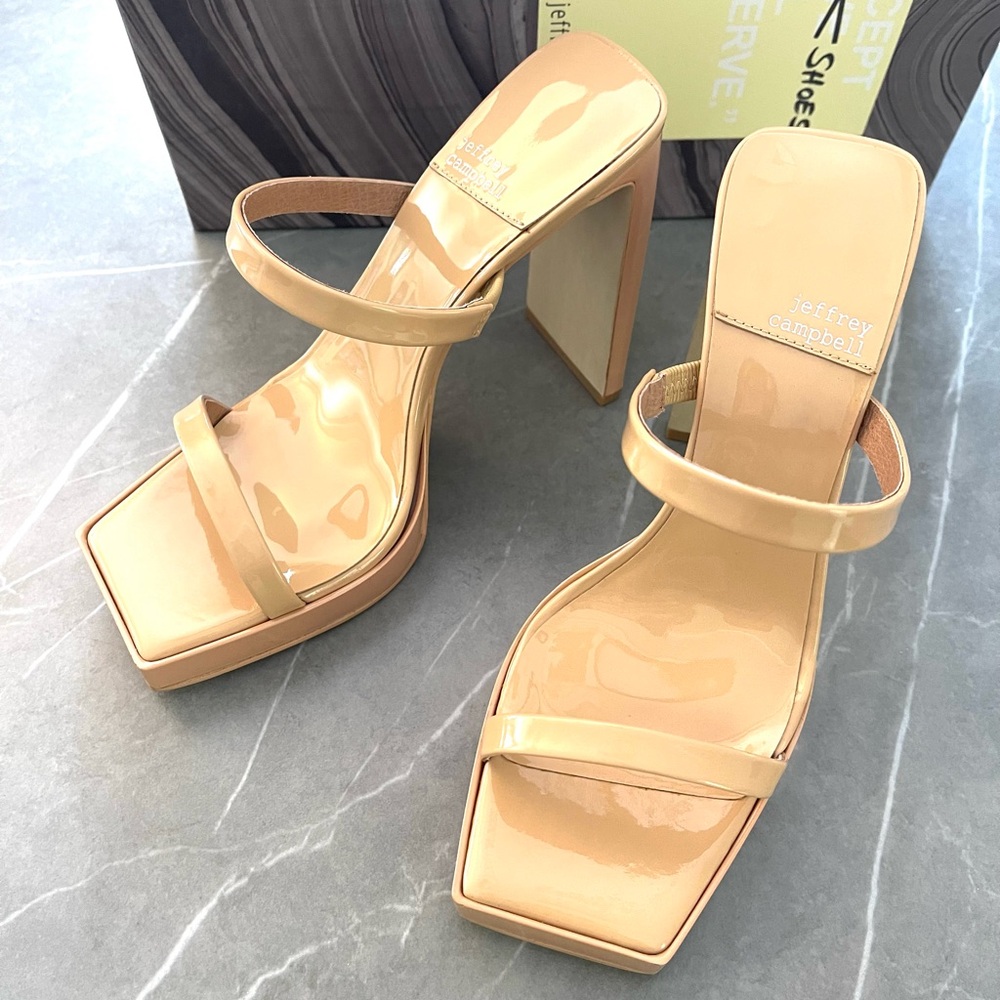 New with box Jeffrey Campbell Women's Hustler Nude Sz. 6.5